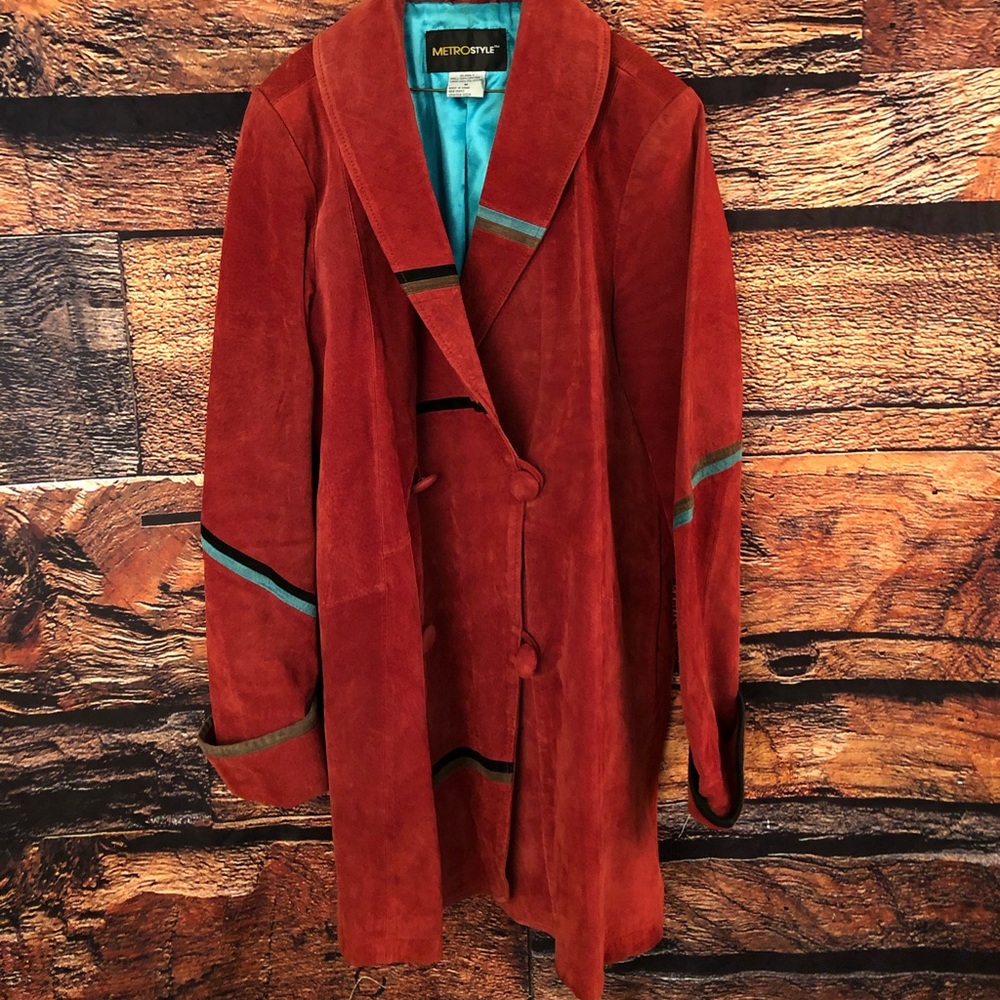 🔮 Vintage Suede 70’s boho style Jacket/Coat 🔮